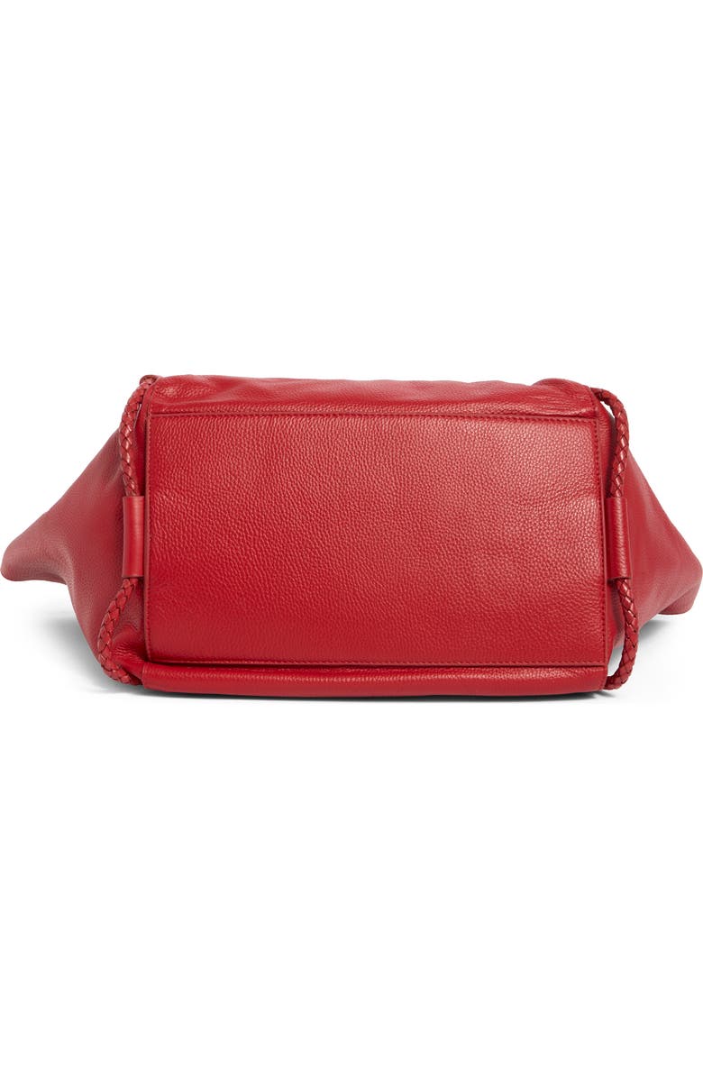 Lucky Brand Zila Leather Tote Bag, Alternate, color, Salsa