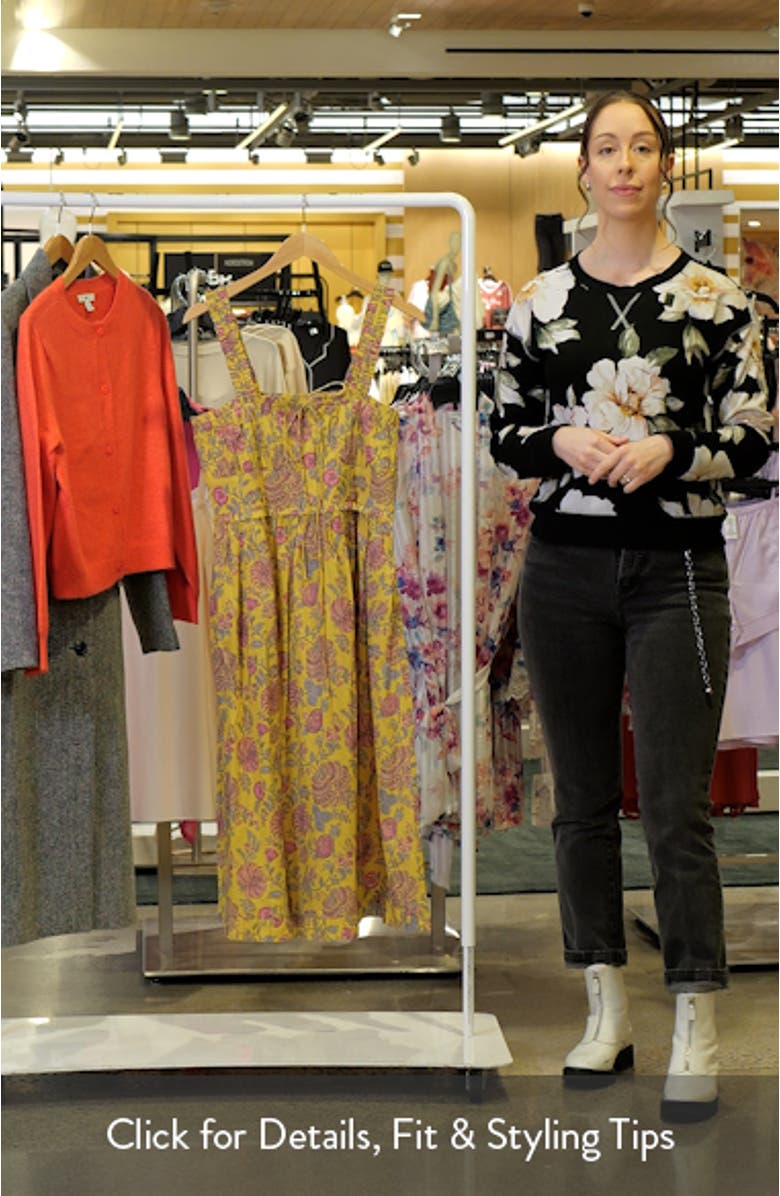 Calla Floral Cotton Sundress, sales video thumbnail