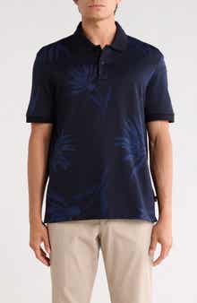 BOSS Parris Floral Cotton Knit Polo