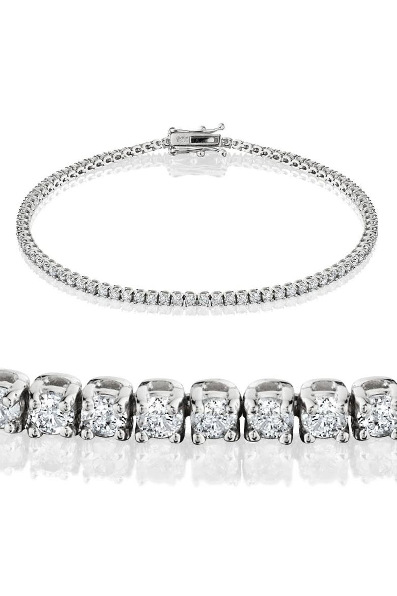 2ct Lab Grown Diamond Tennis Bracelet 14K Gold 7", Main, color, 14k White Gold