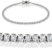 Bliss Diamond 2ct Lab Grown Diamond Tennis Bracelet 14K Gold 7"