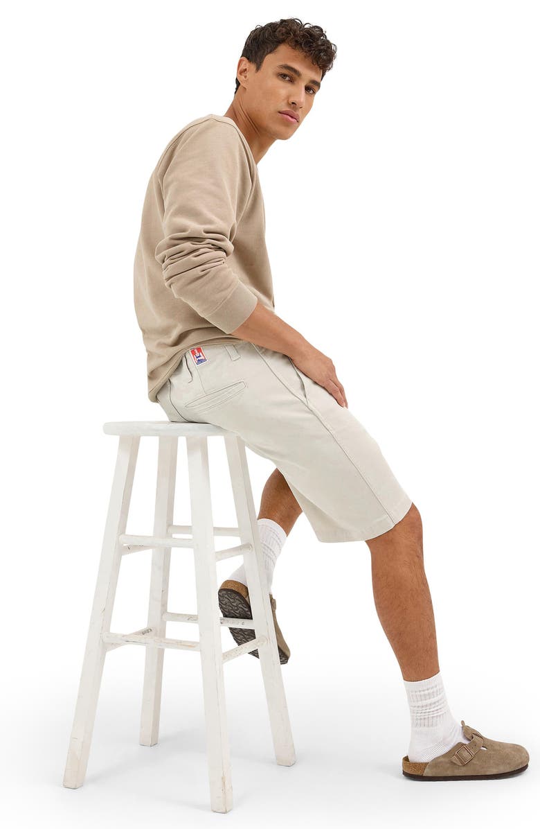 Wrangler Casey Jones Stretch Cotton Shorts, Alternate, color, Pelican