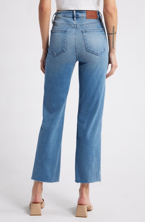 Shop Hidden Jeans Ripped Raw Hem High Waist Ankle Straight Leg Jeans