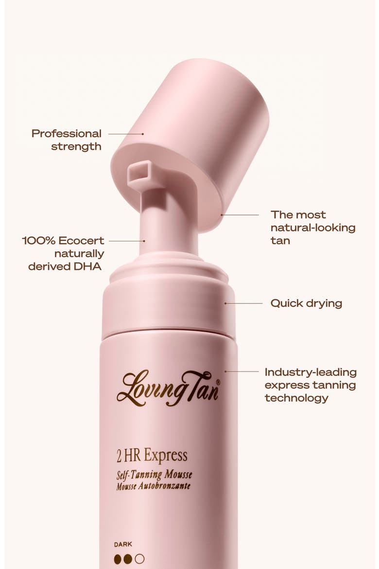 2 HR Express Self-Tanning Mousse, Alternate, color, DARK