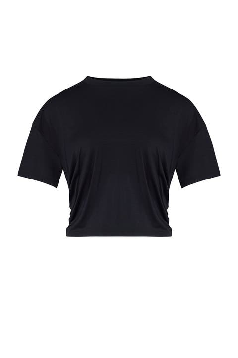 Free Heaven Crop Draped Tshirt