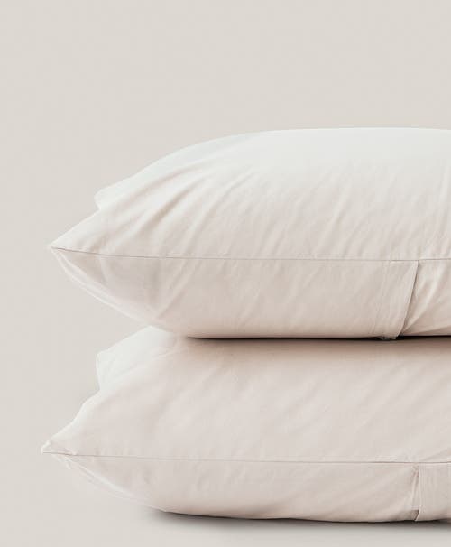 Pact Organic Cool-air Percale Sham 2-pack In Beige