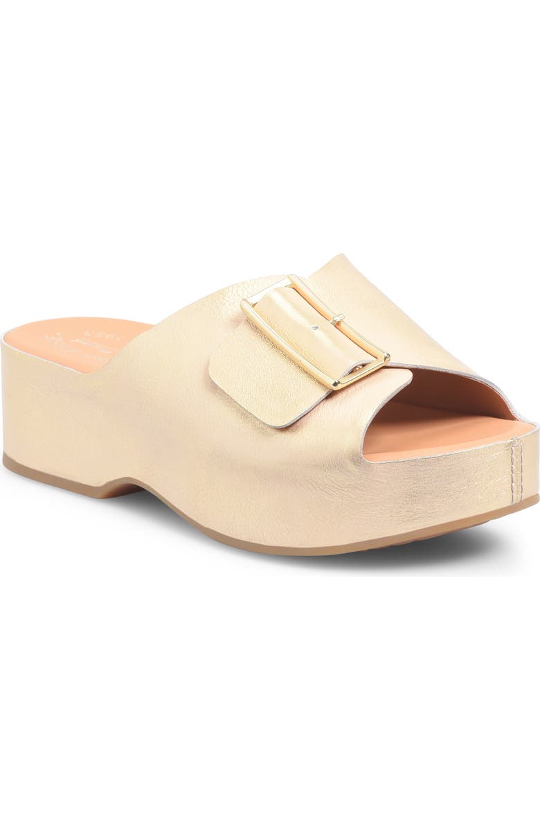 Kork-Ease<sup>®</sup> York Platform Slide Sandal, Main, color, Gold Metallic