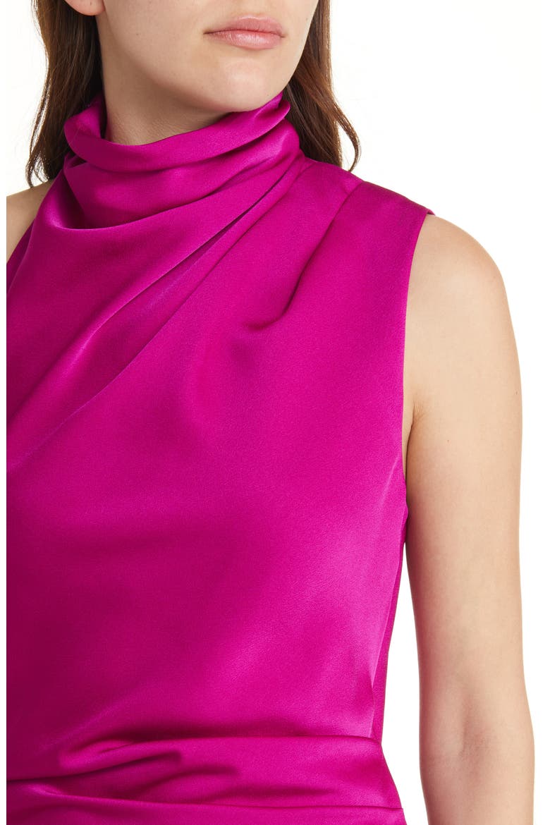 Robbia Sleeveless Turtleneck Midi Dress, Alternate, color, FUCHSIA