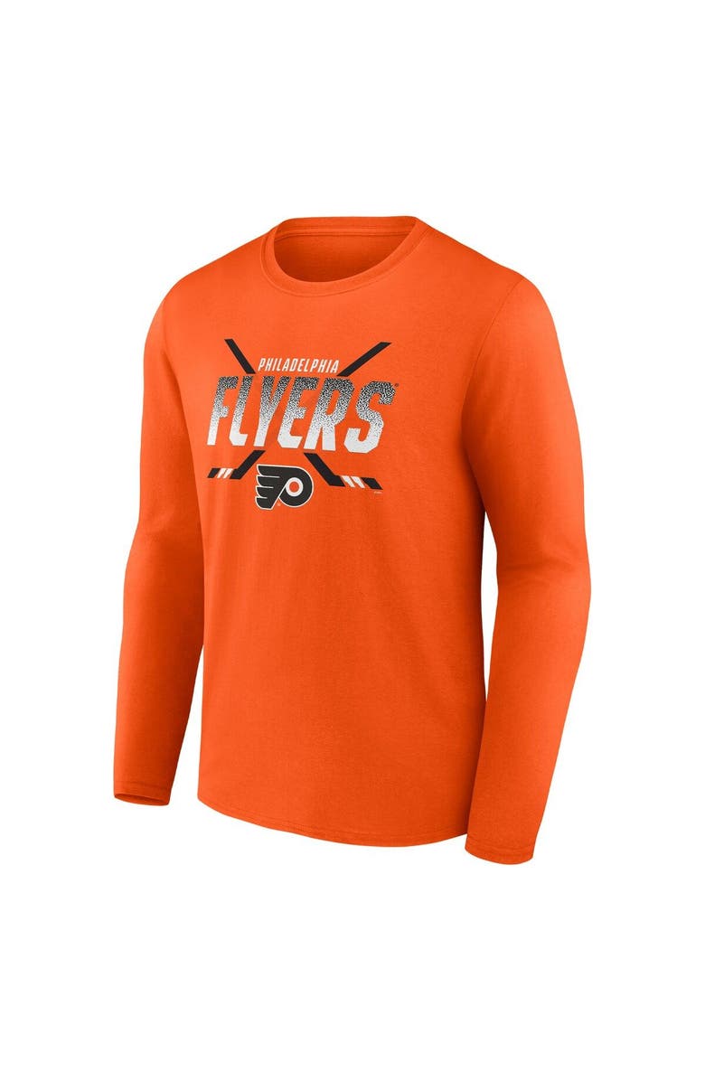 FANATICS Men's Fanatics Orange Philadelphia Flyers Covert Long Sleeve T-Shirt, Alternate, color, Orange