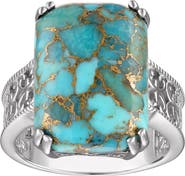 FZN Sterling Silver Turquoise Ring