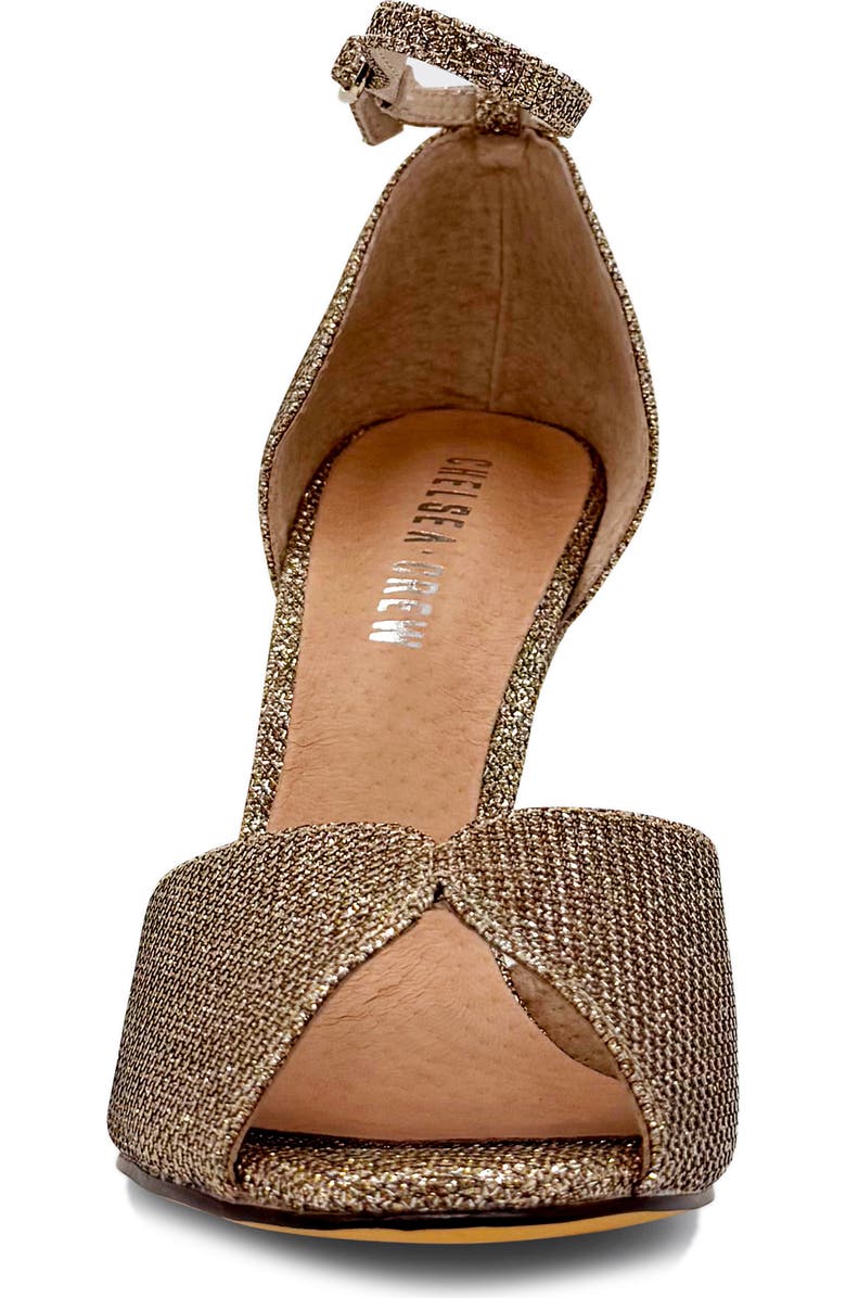 CHELSEA CREW Lola Metallic Ankle Strap Sandal, Alternate, color,