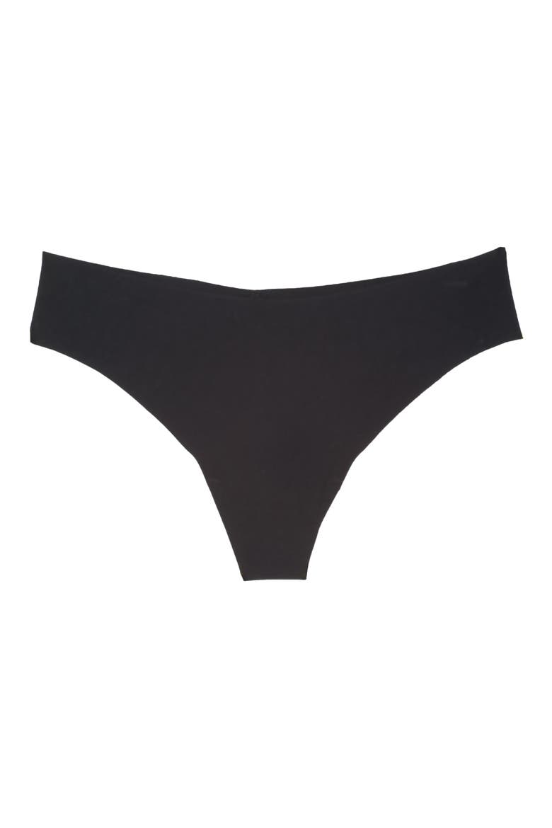 Butter Thong, Alternate, color, BLACK