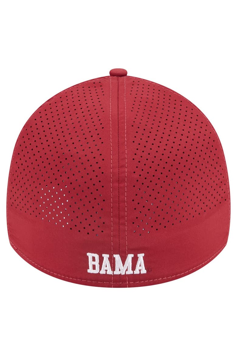 Men's New Era  Crimson Alabama Crimson Tide Rope 39THIRTY Flex Hat, Alternate, color, Crimson