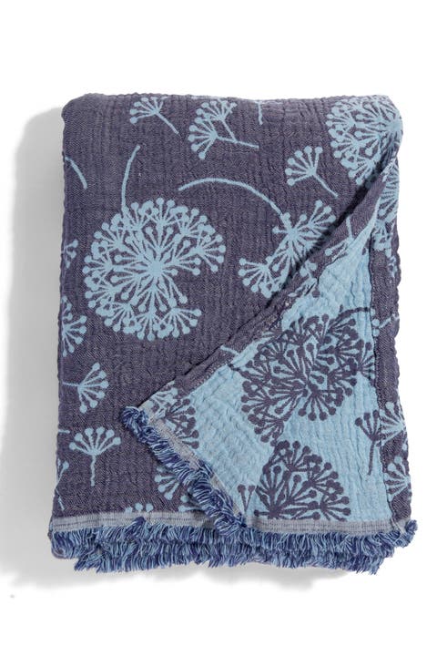 Dandelion Reversible Organic Muslin Blanket