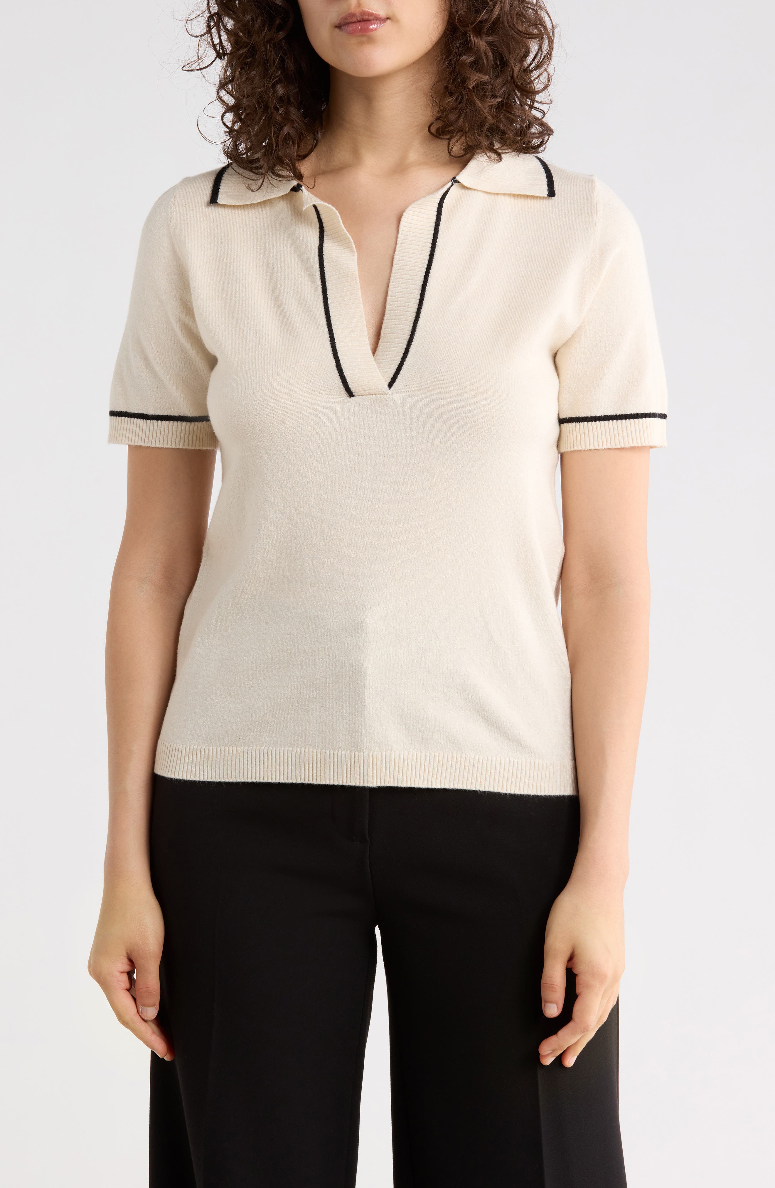 Johnny Collar Polo Sweater - image 5