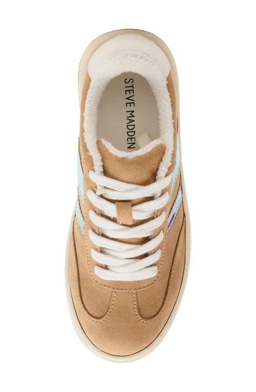 Steve Madden Kids' Jfield Platform Sneaker In Tan