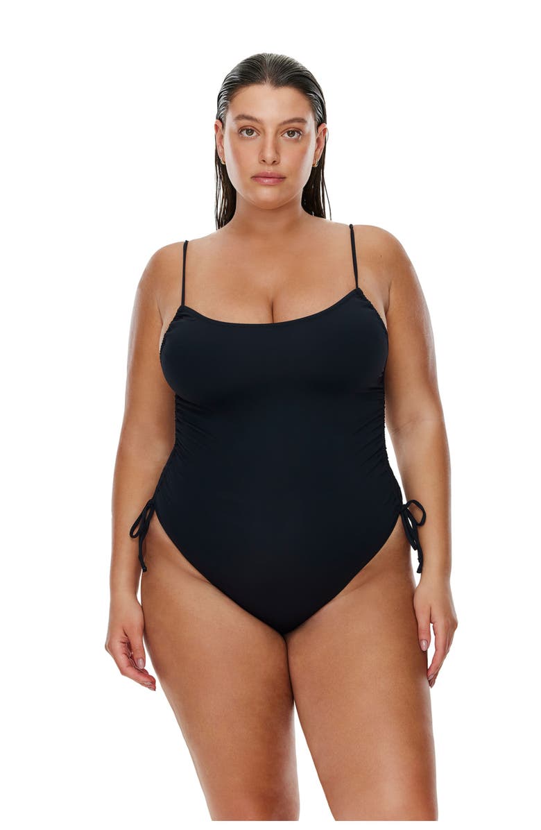 Flirtt Gottex Midnight Adjustable One Piece, Alternate, color, Black