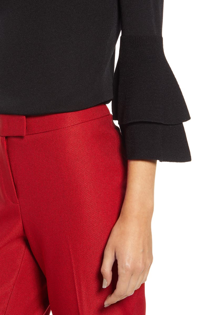 Anne Klein Double Flare Sleeve Sweater, Alternate, color,