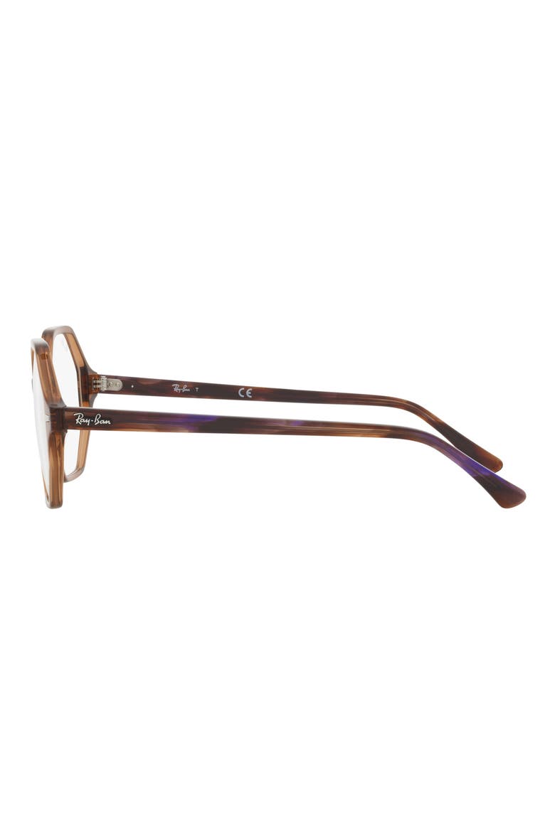 RX5472 52mm Irregular Optical Glasses, Alternate, color, TRANSPARENT BROWN