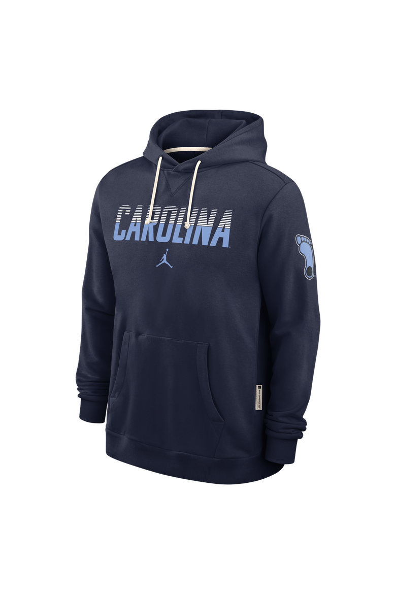 Men's Jordan Brand Navy North Carolina Tar Heels 2026 Sideline Standard Issue Dri-FIT Hoodie, Alternate, color, Navy