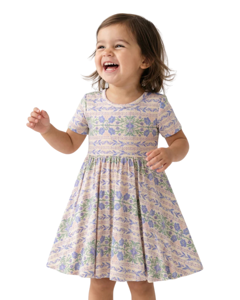 Spring Cascade Twirl Dress (Toddler, Little Kid)