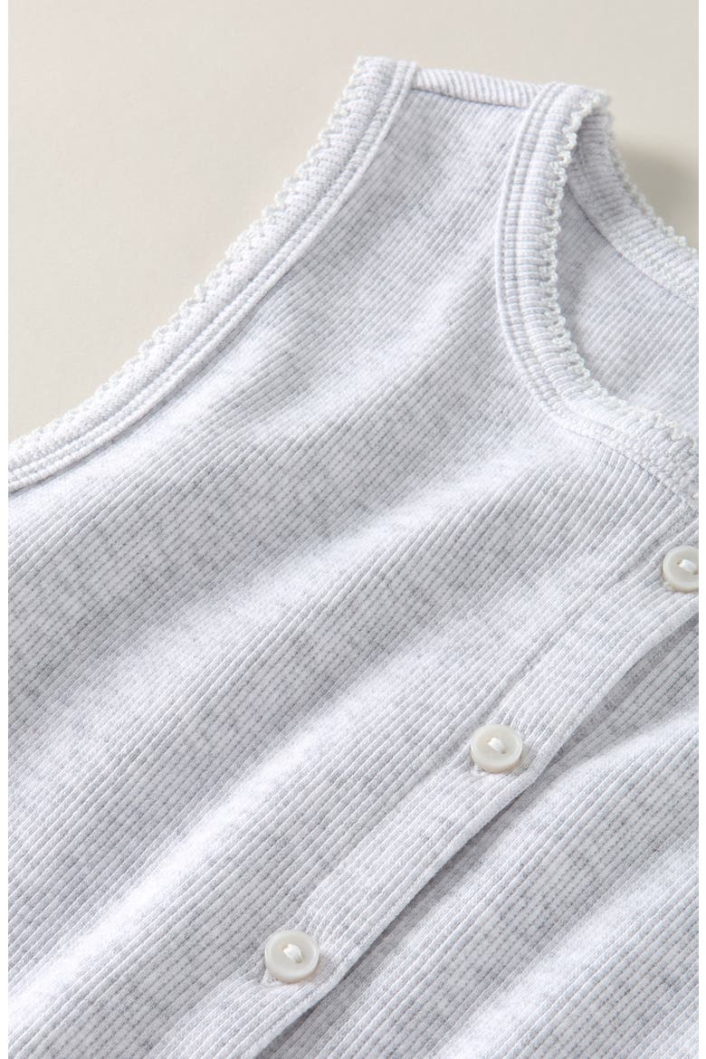Kids' Stretch Cotton Rib Tank, Alternate, color, GREY OYSTER LIGHT HEATHER