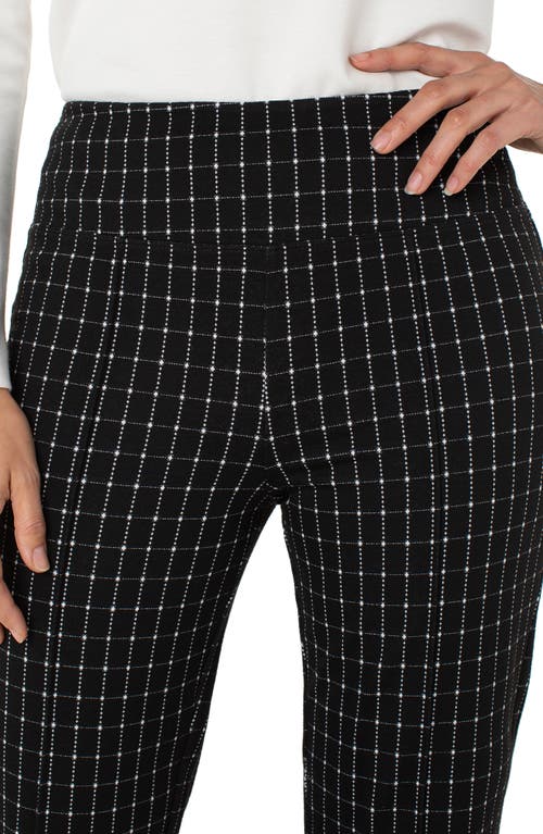 Liverpool Los Angeles Pearl Windowpane Check Pull-on Flare Pants In Multi