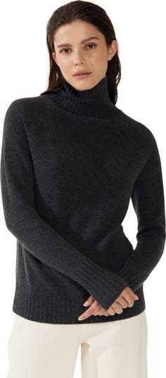 Emma Cashmere Relaxed Turtleneck Sweater