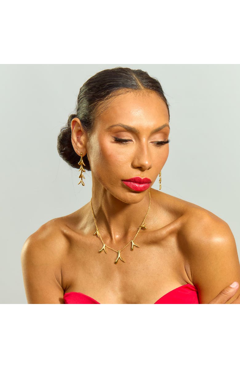 Lucy Quartermaine Sycamore Earrings, Alternate, color, Gold