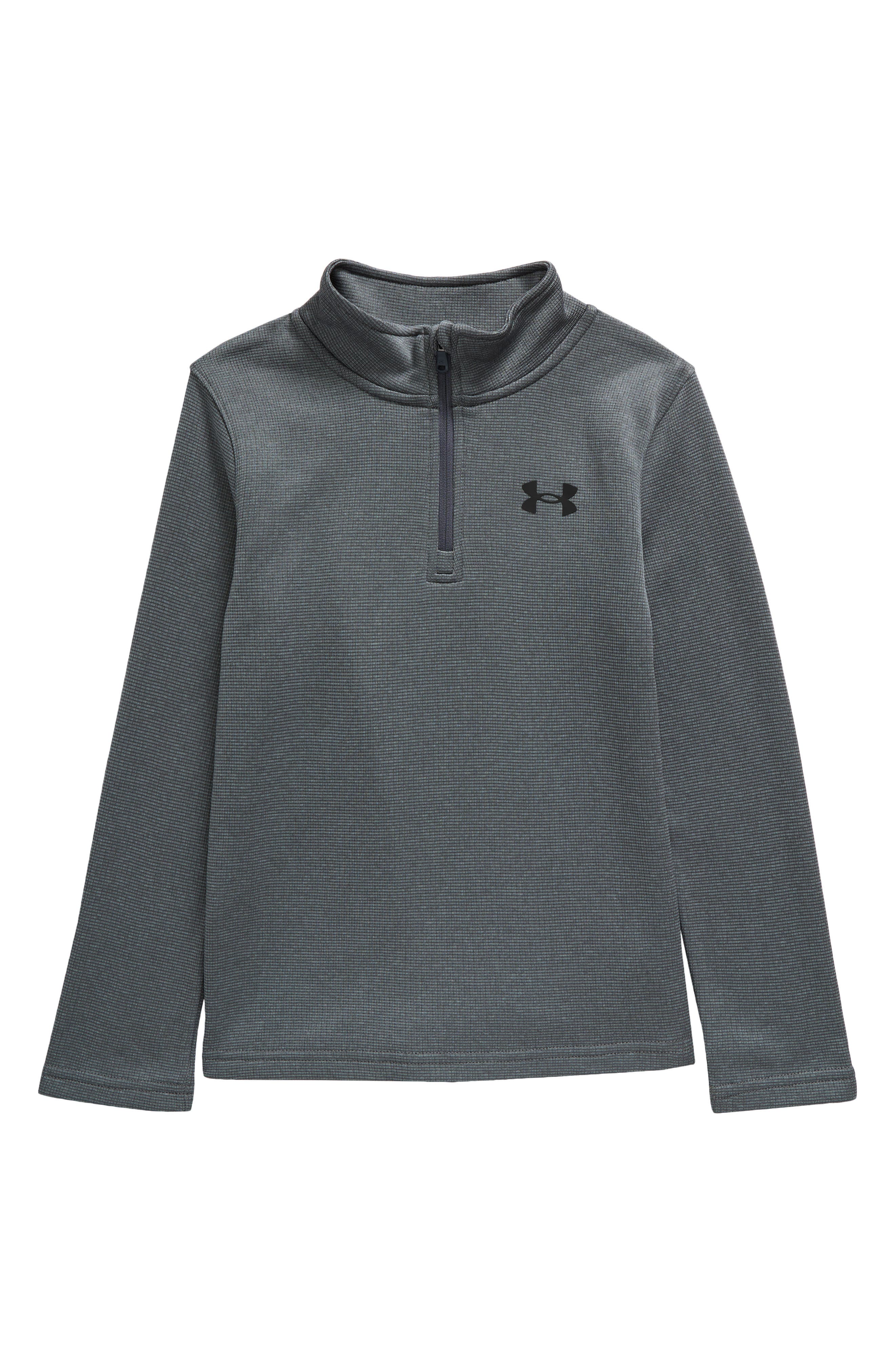 Under Armour Kids' Performance Quarter Zip Pullover in Castlerock 