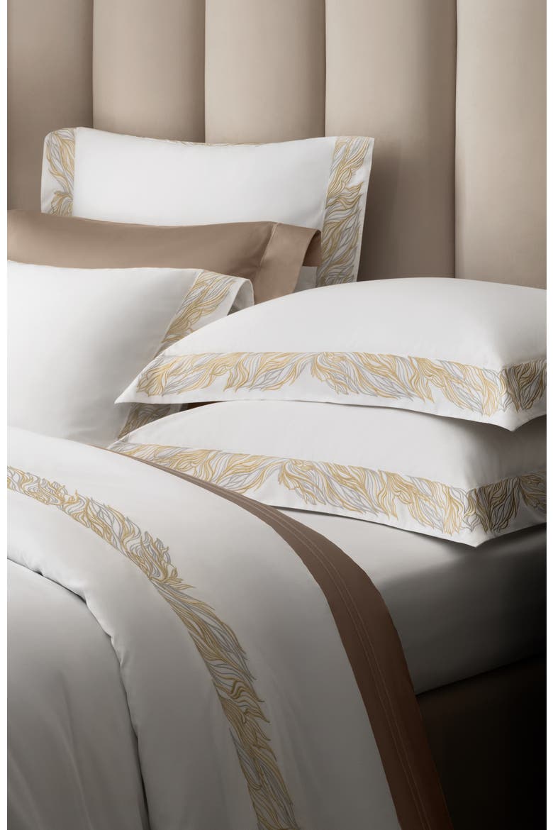 Vellar embroidery duvet cover, Alternate, color, White