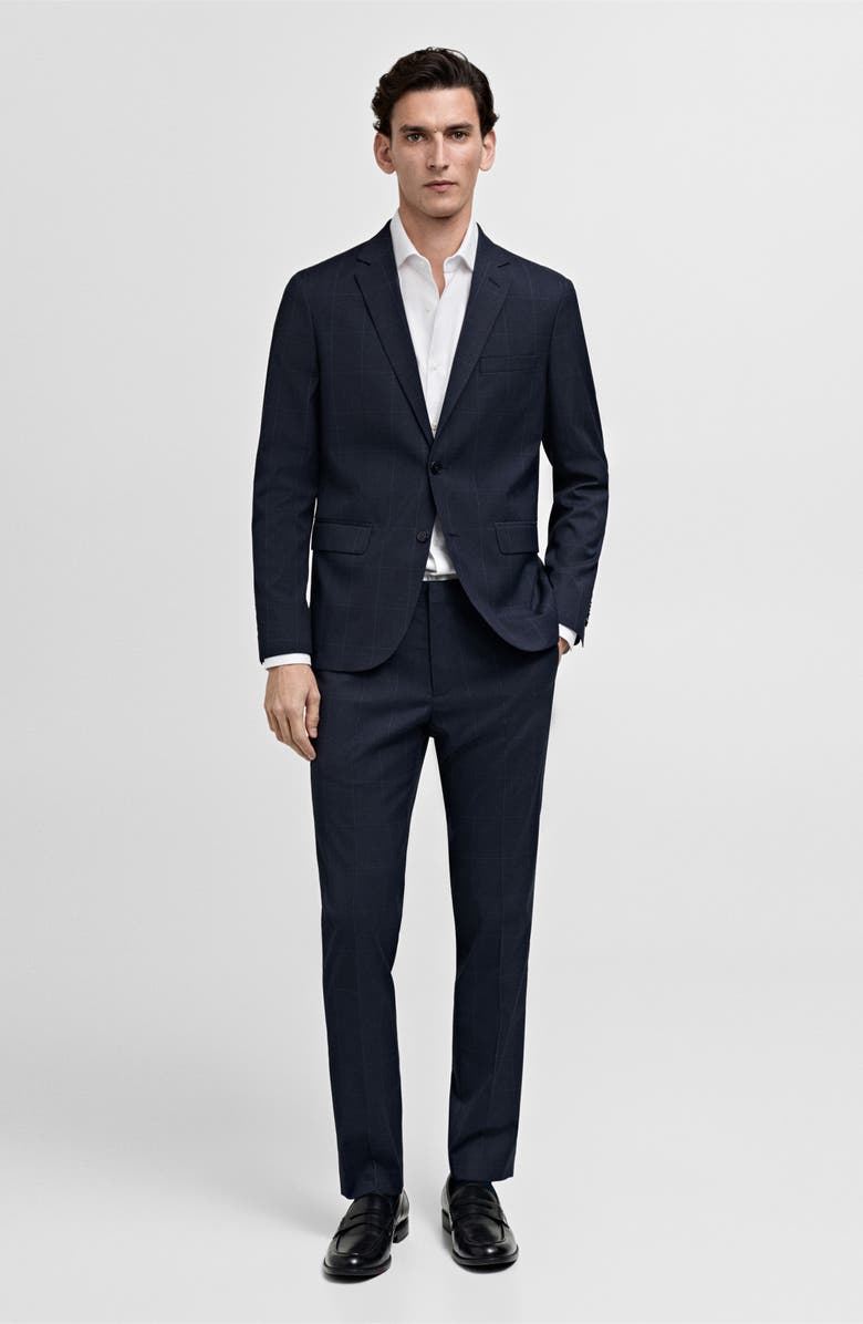 MANGO Slim Fit Cotton Suit Button-Up Shirt, Alternate, color, 