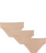Natori Bliss 3-Pack Cotton Blend Briefs
