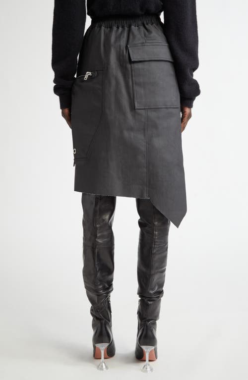 Rick Owens Womens Drawstring-waist High-rise Wool Maxi Skirt In Black