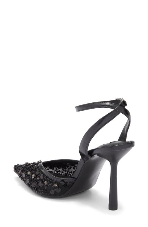 Steve Madden Sherrie Beaded Ankle Strap Pump In Animal Print