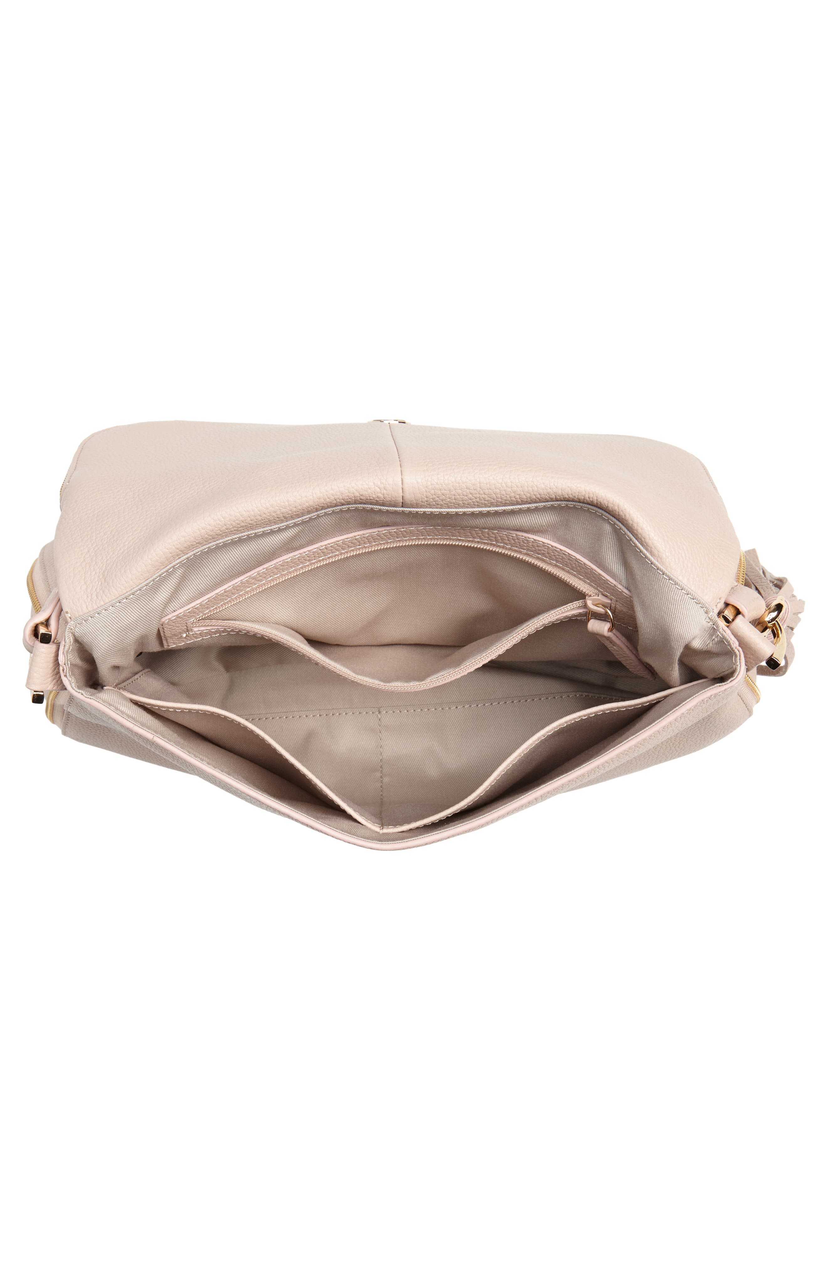 Nordstrom Kara Leather Expandable Crossbody Bag, Alternate, color, 