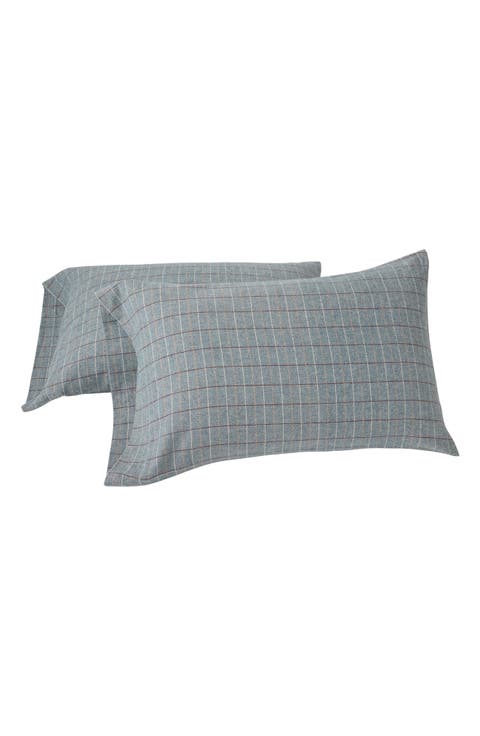 Cloud Set of 2 Brushed Organic Cotton Flannel Pillowcases