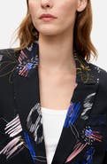 Desigual Floral Print Cotton Stretch Blazer