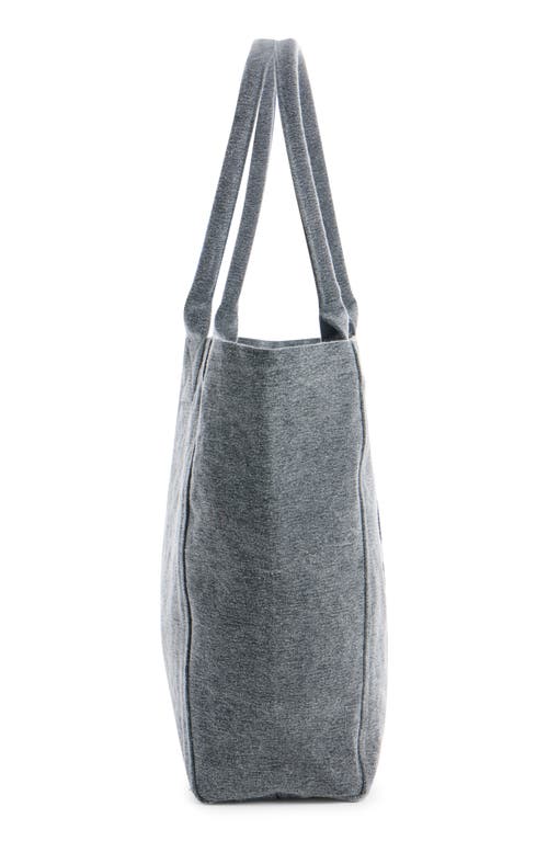 Isabel Marant Small Yenky Festive Snowy Logo Canvas Tote In Gray