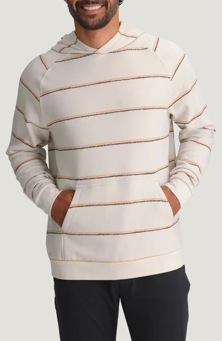 Free Fly Fleece Hoodie, Main, color, Dash Double Stripe Birch