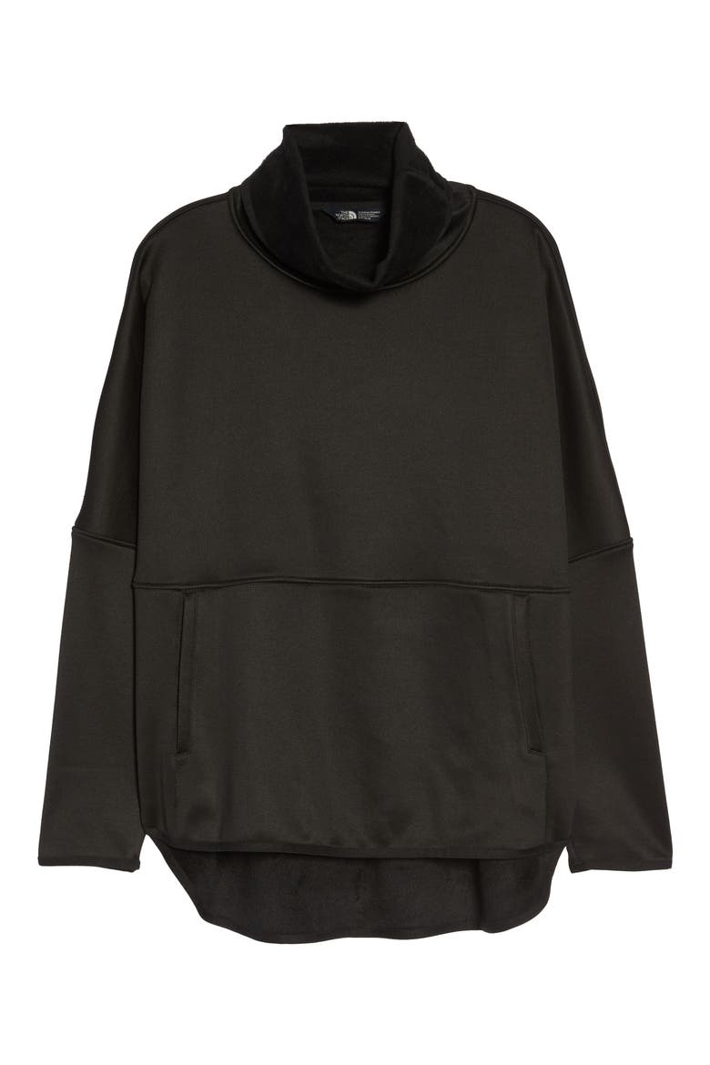 Cozy Slacker Poncho Top, Alternate, color, TNF BLACK