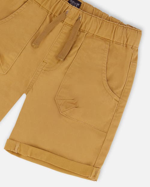 DEUX PAR DEUX DEUX PAR DEUX LITTLE BOY'S STRETCH TWILL SHORT TAN 
