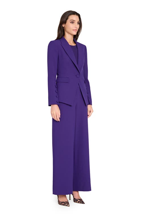 Tahari Asl Wide Leg Pants In Purple