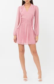 Adelyn Rae Betsy Neck Tie Minidress