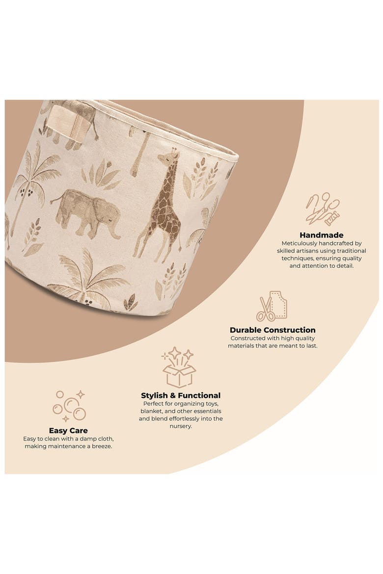 Cove Ocean Animal Storage Cube, Alternate, color, BEIGE