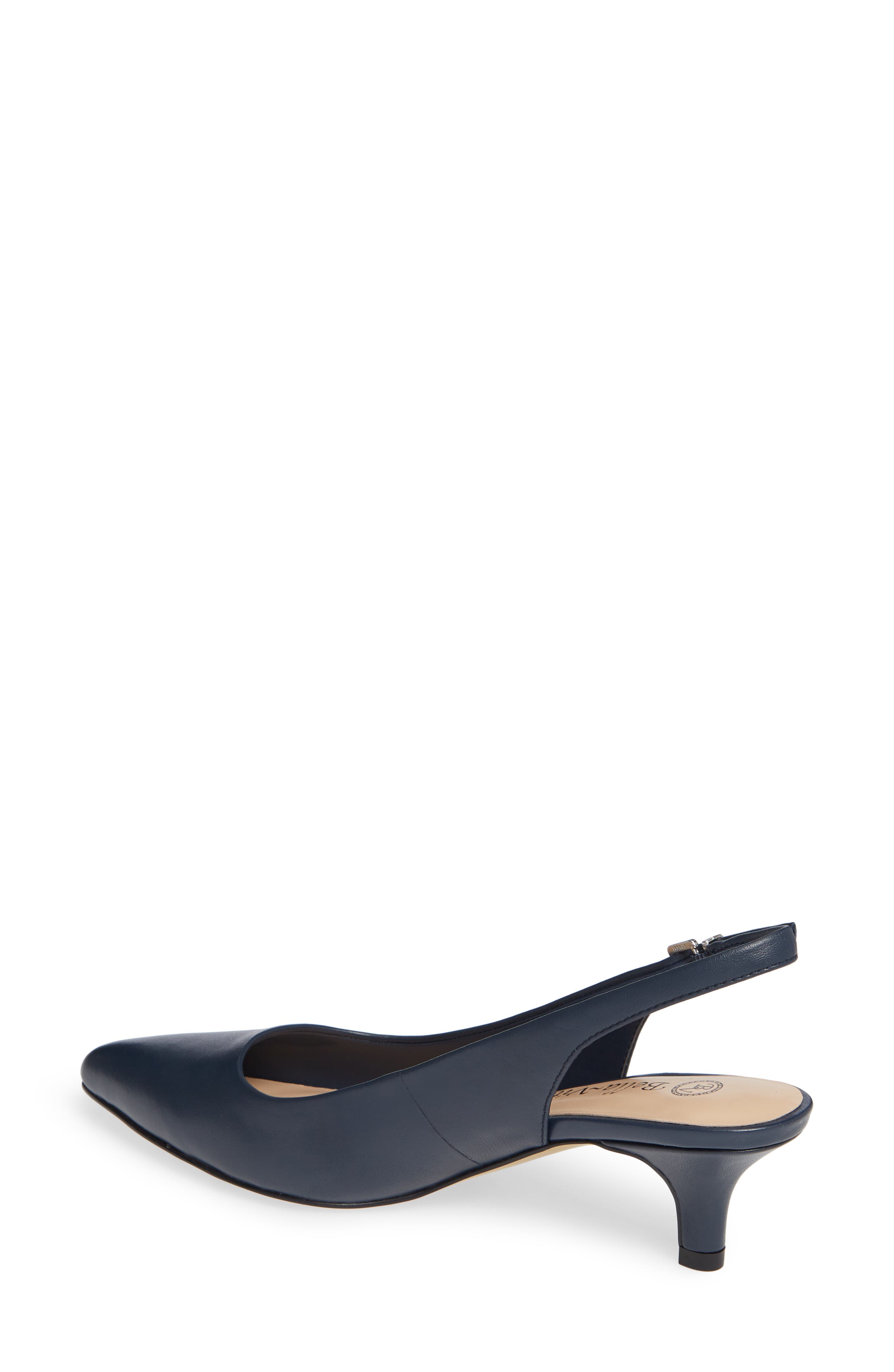 Scarlette Kitten Heel Slingback Pump, Alternate, color, NAVY