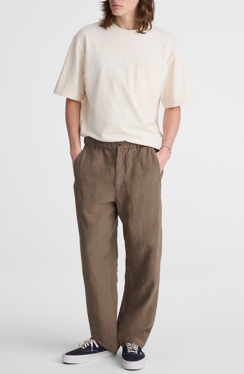 Madewell Linen Pull-On Pants, Alternate, color, 