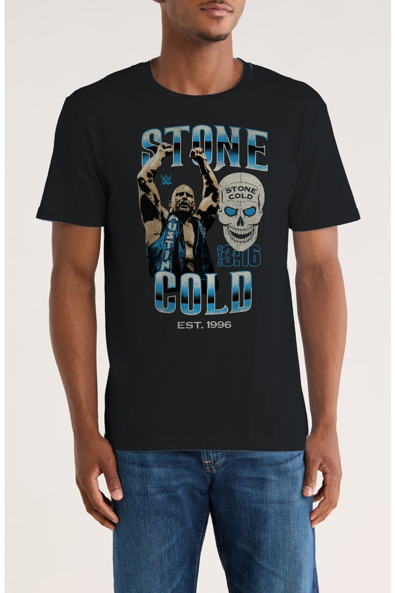 WWE Stone Cold Graphic T-Shirt, Main, color, BLACK