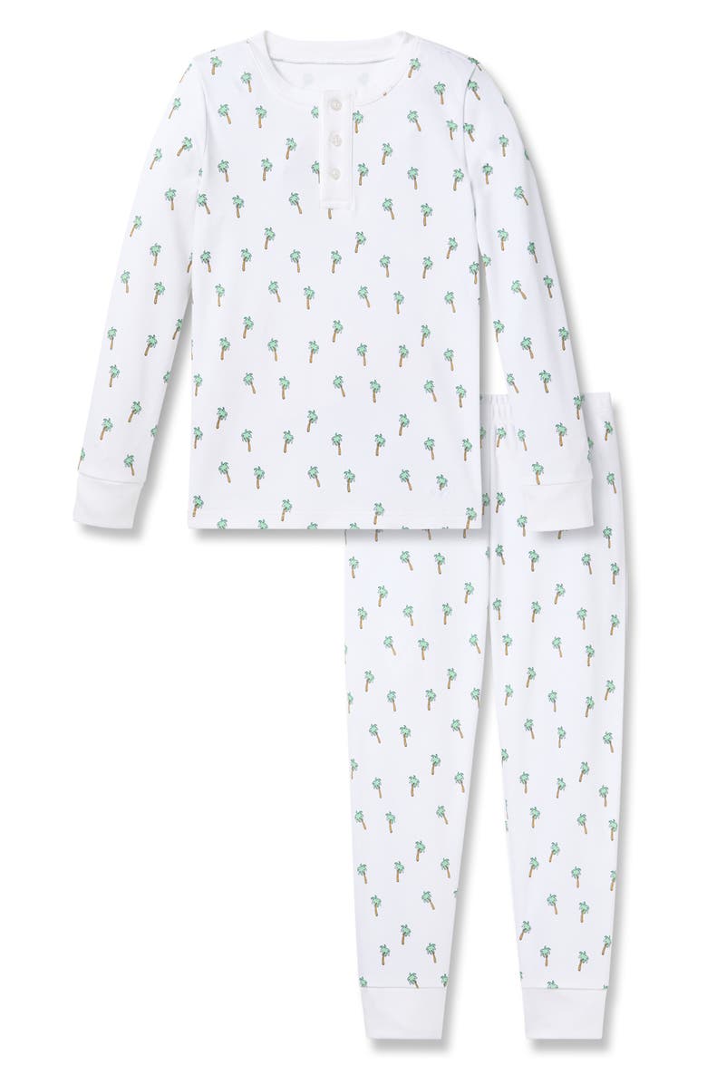 Petite Plume Kids' Print Fitted Pima Cotton Pajamas, Main, color,
