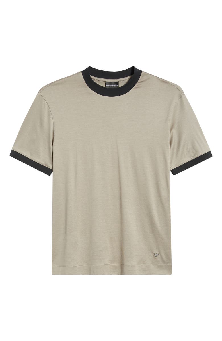 Emporio Armani Short Sleeve Ringer T-shirt, Alternate, color, Beige
